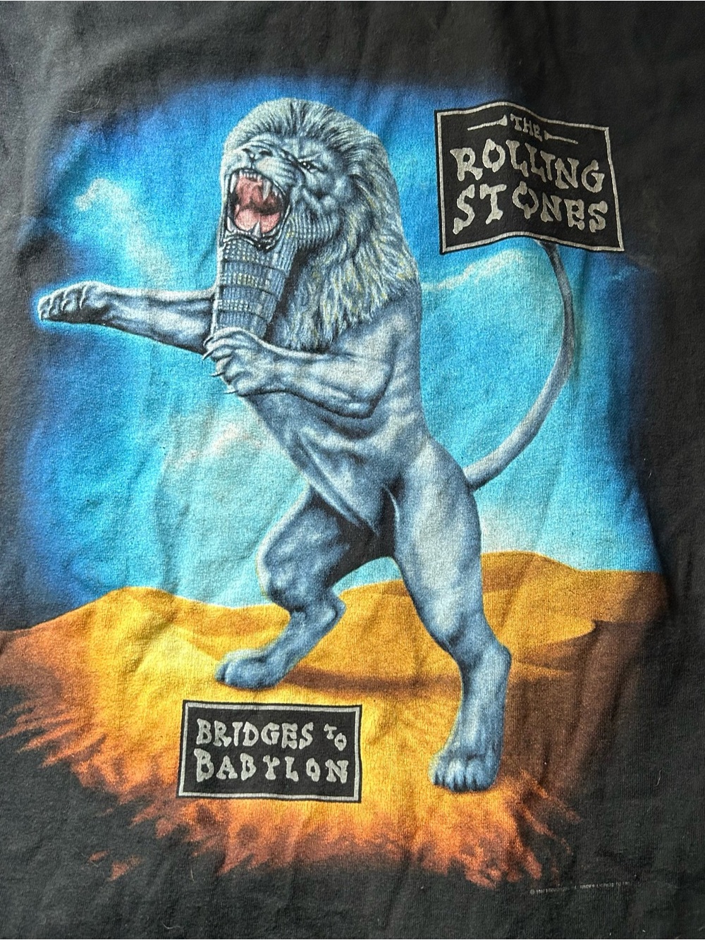 Vintage Original 1997 Rolling Stones Bridges To Babylon Tour Shirt - Picture 2 of 4